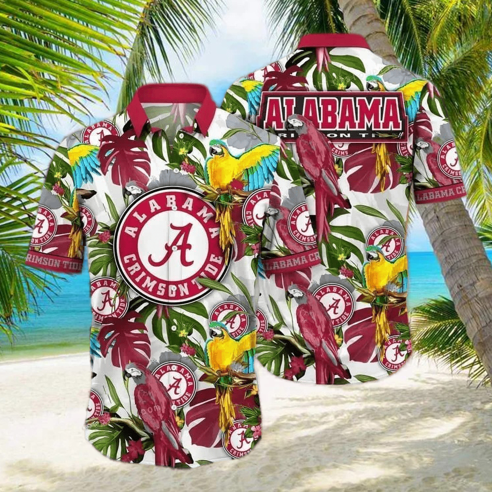 NCAA Alabama Crimson Tide Hawaiian Shirt Tropical Aloha Gift For Football Players - Limotees