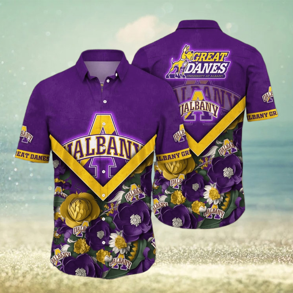 NCAA Albany Great Danes Hawaiian Shirt Beach Gift For Him - Limotees