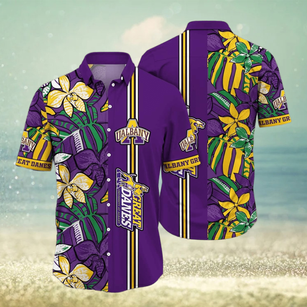 NCAA Albany Great Danes Hawaiian Shirt Gift For Beach Holiday - Limotees