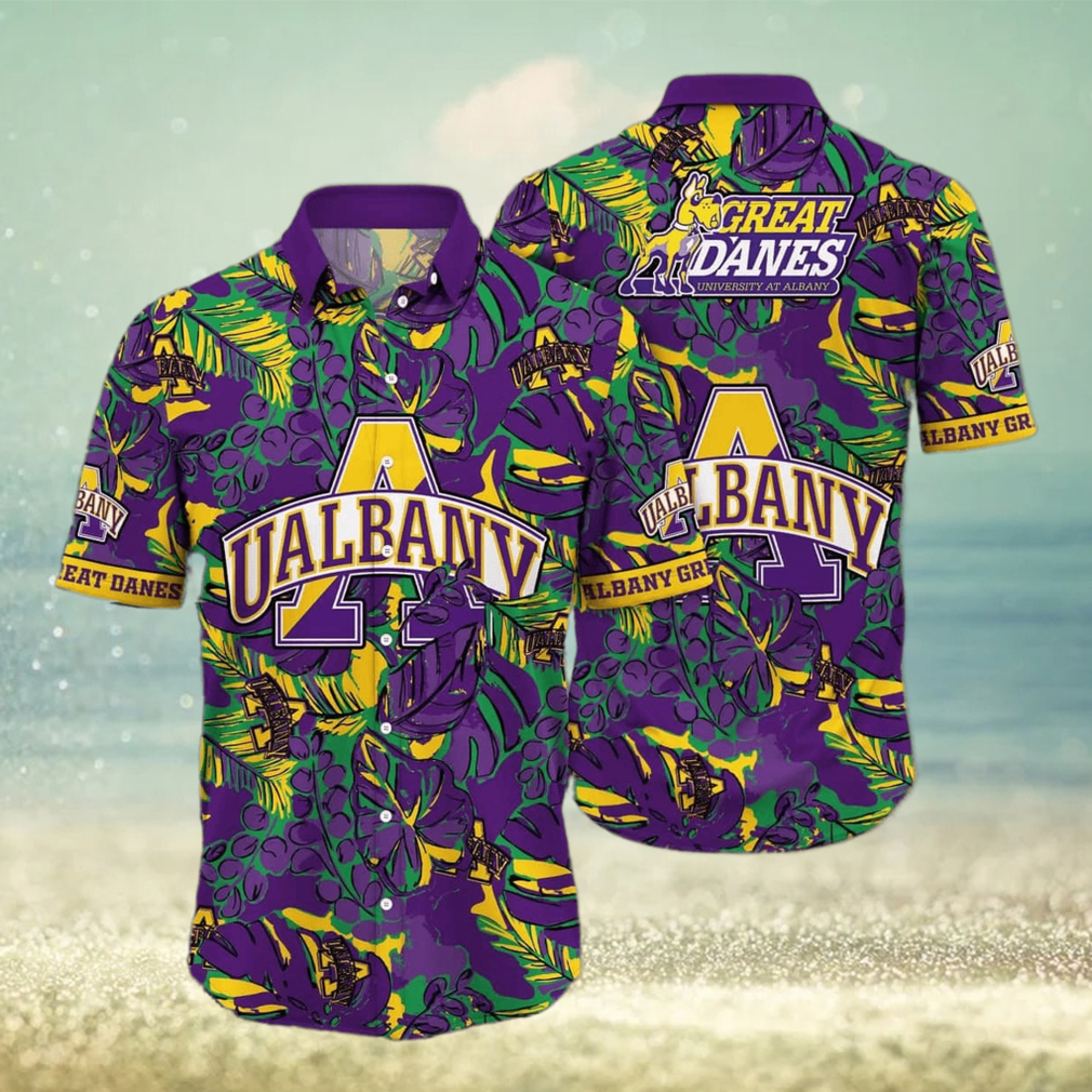 NCAA Albany Great Danes Hawaiian Shirt Gift For Beach Trip - Limotees