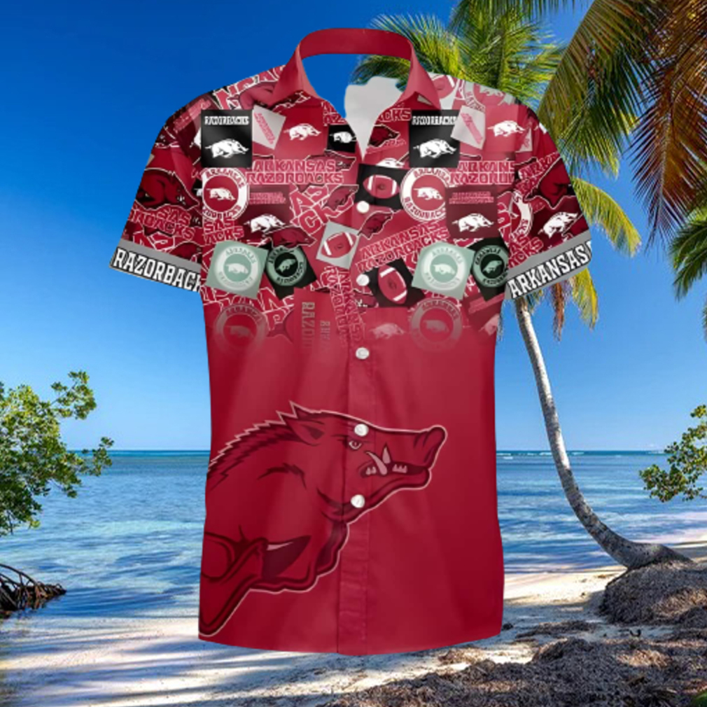 NCAA Arkansas Razorbacks Hawaiian Shirt Gift For Football Fans hawaiian shirt - Limotees