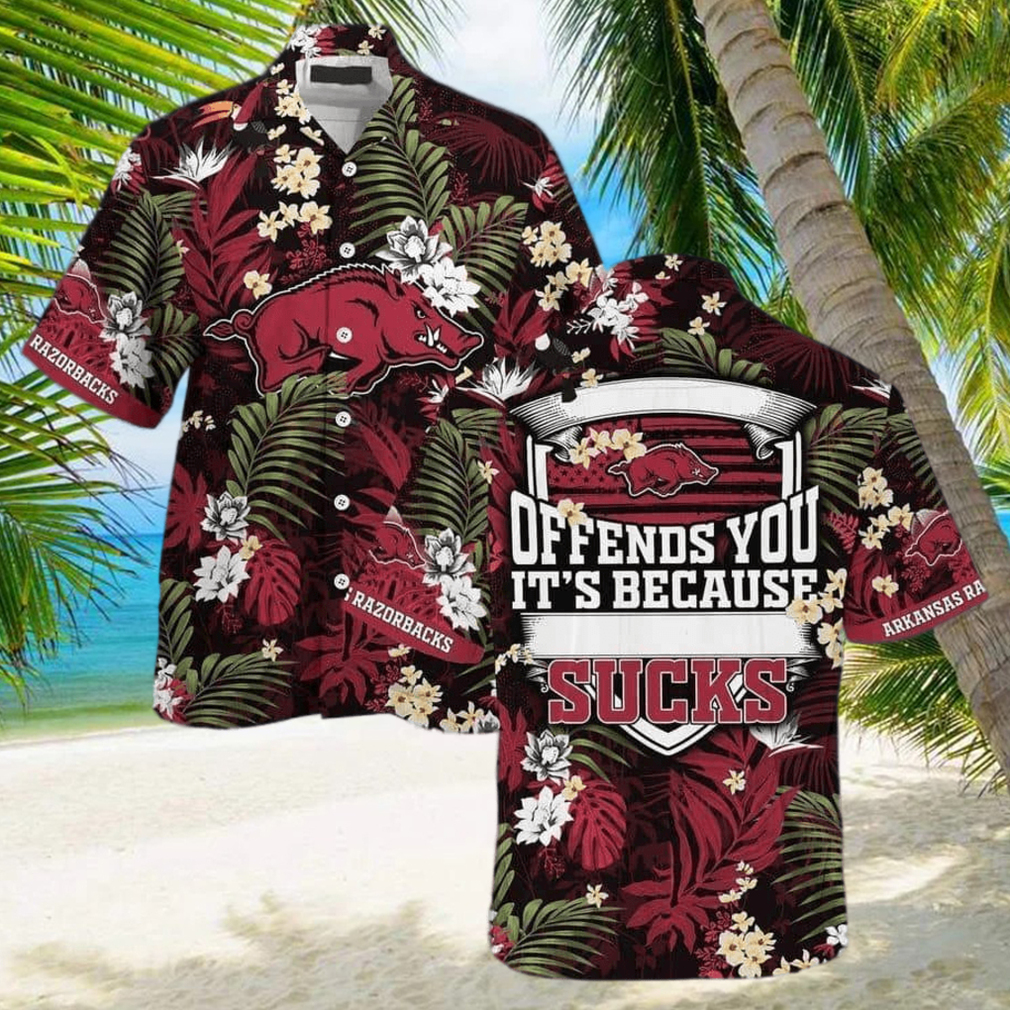 NCAA Arkansas Razorbacks Hawaiian Shirt Offends You It s Because Sucks - Limotees