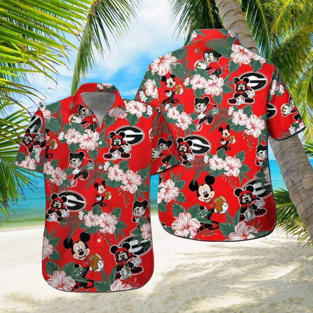 NCAA Georgia Bulldogs UGA Hawaiian shirt disney loves - Limotees