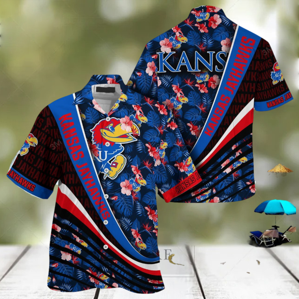 NCAA Kansas Jayhawks Blue Special Hawaiian Shirt - Limotees