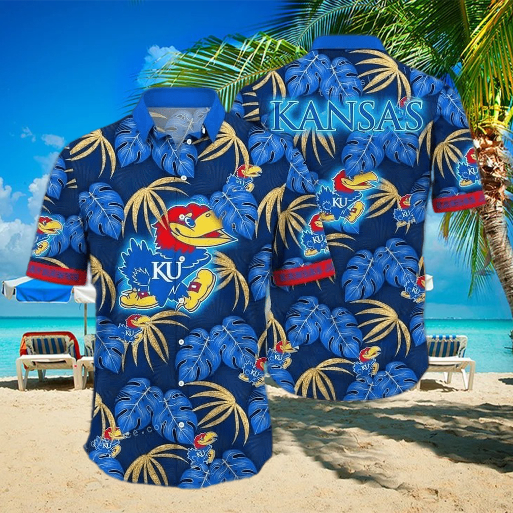 NCAA Kansas Jayhawks Hawaiian Shirt Beach Gift For Friend - Limotees