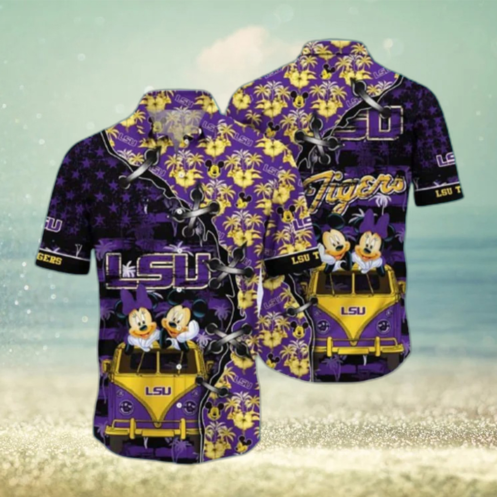 NCAA LSU Tigers Mickey Mouse Hawaiian Shirt Gift For Summer Holiday - Limotees