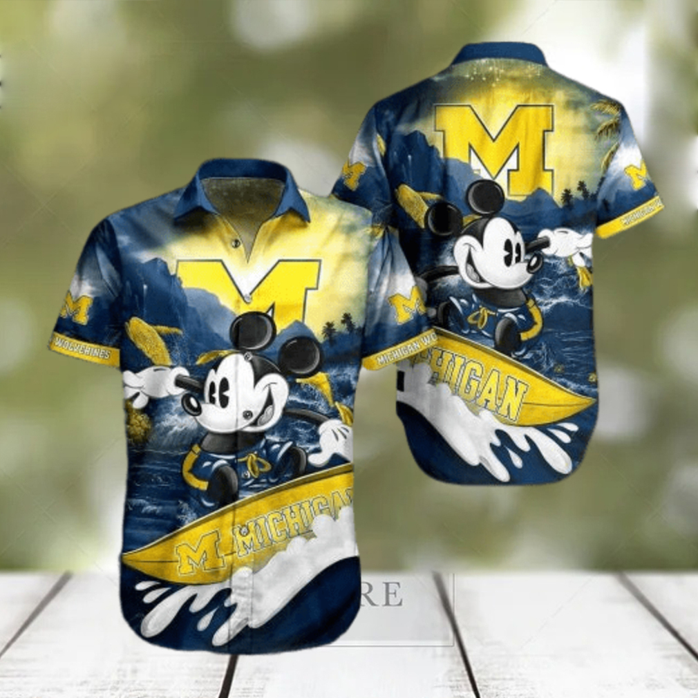 NCAA Michigan Wolverines Hawaiian Shirts - Limotees