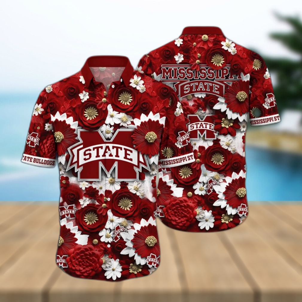 NCAA Mississippi State Bulldogs Hawaiian Shirt Beach Gift For Cool Dad - Limotees