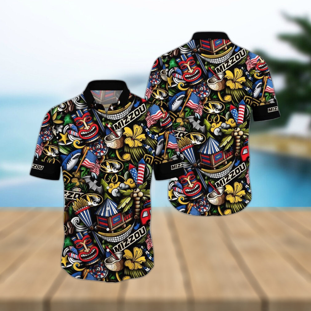 NCAA Missouri Tigers Flower Hawaii Shirt Summer Vibes For FootBall Fans - Limotees