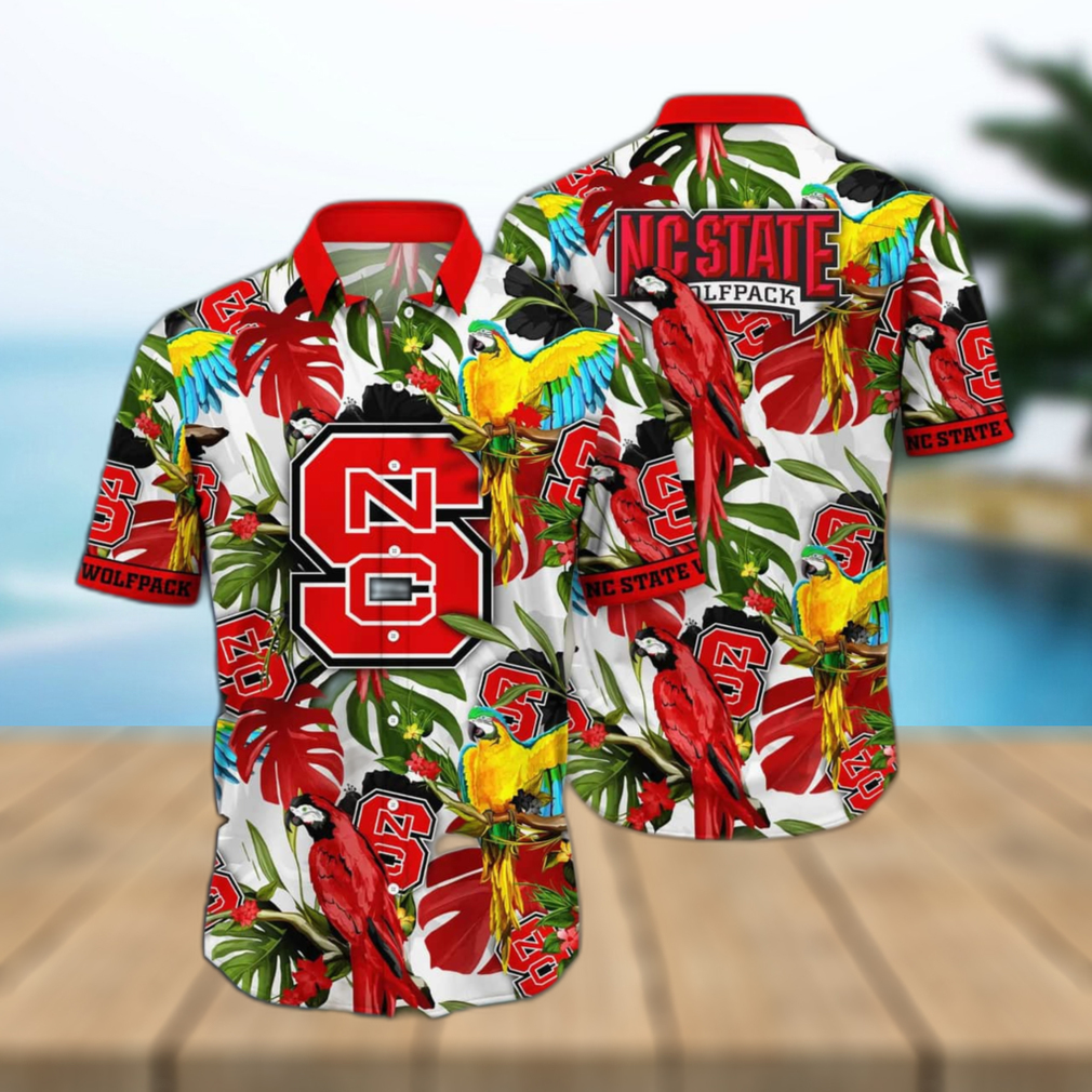 NCAA NC State Wolfpack Hawaiian Shirt Aloha Flora And Fauna Gift For Beach Holiday - Limotees