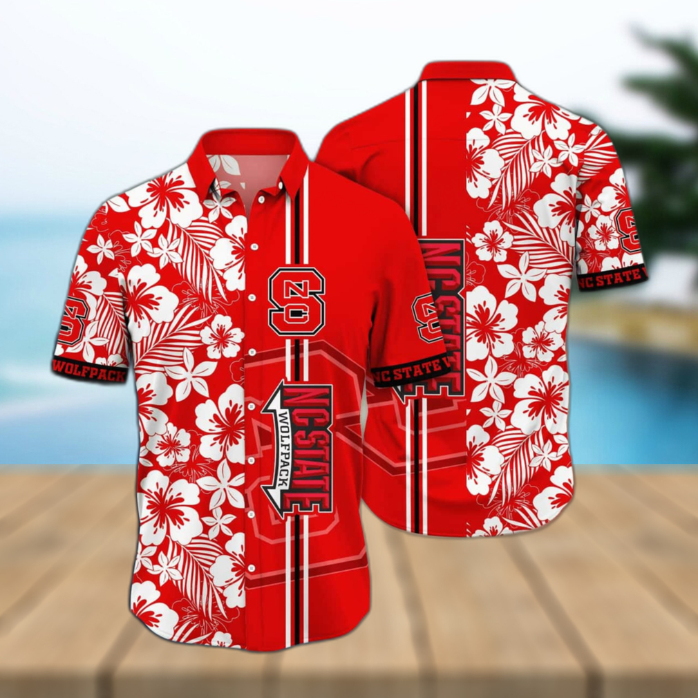 NCAA NC State Wolfpack Hawaiian Shirt Tropical Nature Gift For Beach Lovers - Limotees