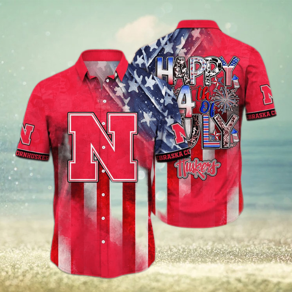 NCAA Nebraska Cornhuskers Hawaiian Shirt Happy 4th Of July - Limotees