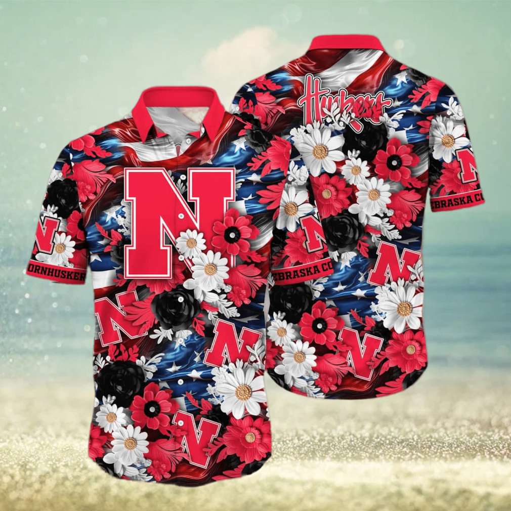 NCAA Nebraska Cornhuskers Hawaiian Shirt Independence Day Best Beach Gift - Limotees