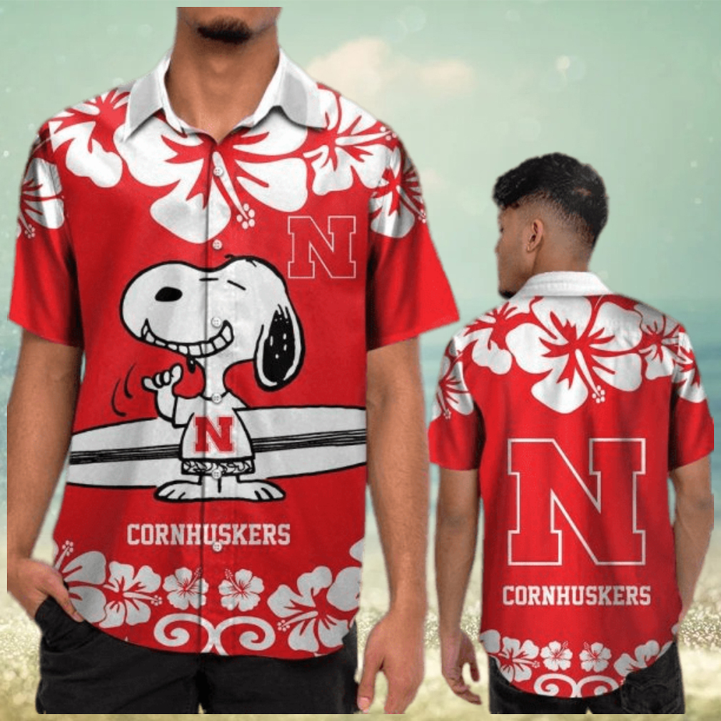 NCAA Nebraska Cornhuskers Snoopy Hawaiian Shirt - Limotees