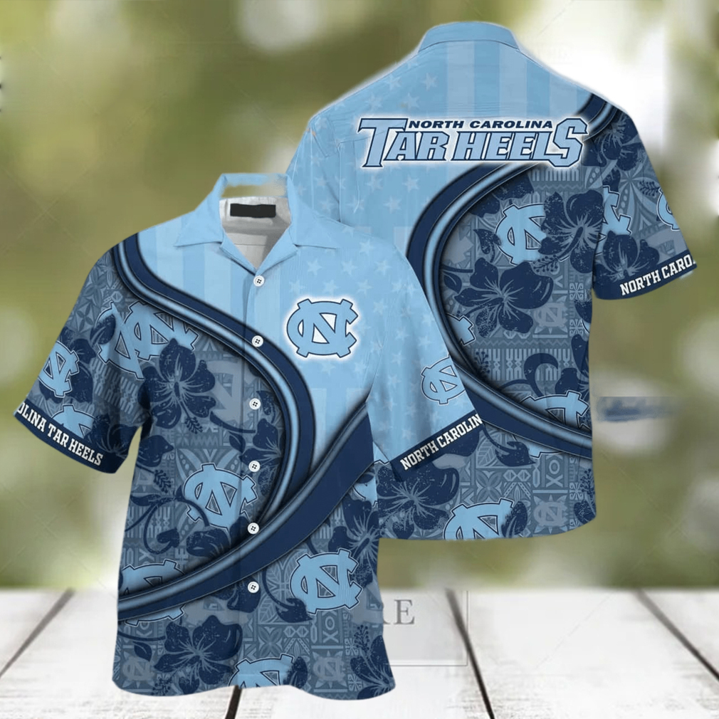 NCAA North Carolina Tar Heels Hawaiian Shirt Custom Name Beach Gift For Friend - Limotees