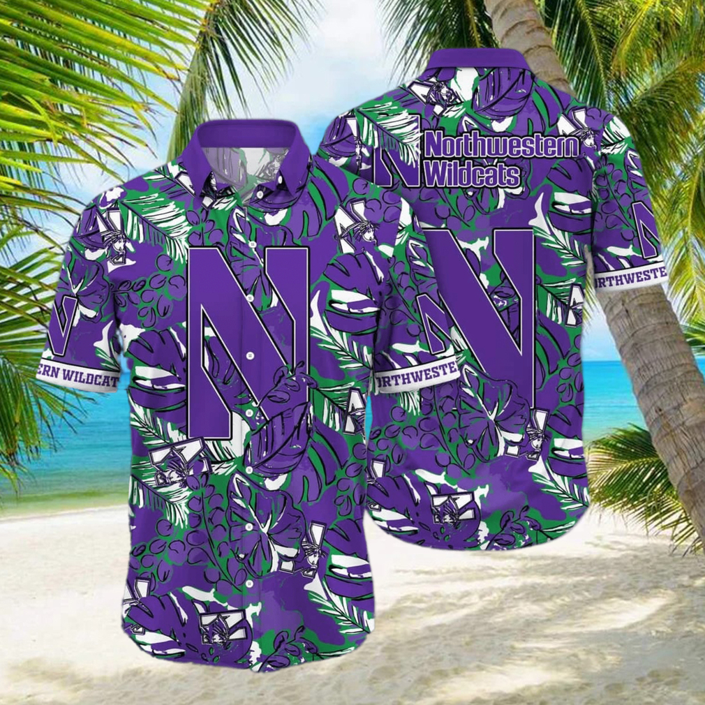 NCAA Northwestern Wildcats Hawaiian Shirt Beach Gift For Him - Limotees