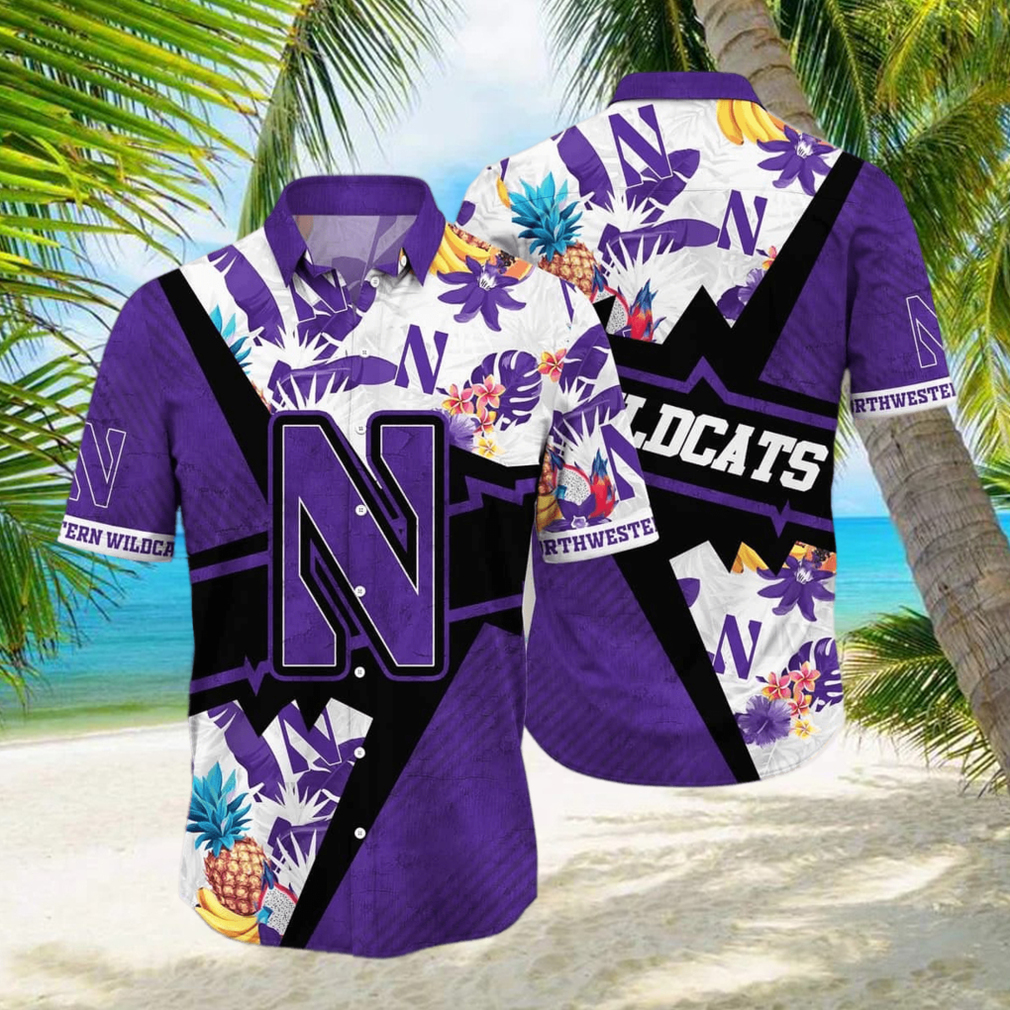 NCAA Northwestern Wildcats Hawaiian Shirt Summer Beach Gift - Limotees