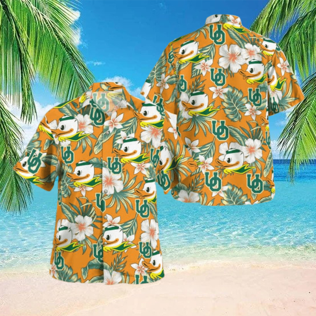 NCAA Oregon Ducks Hawaiian Shirt Summer Aloha Beach Gift For Friend - Limotees