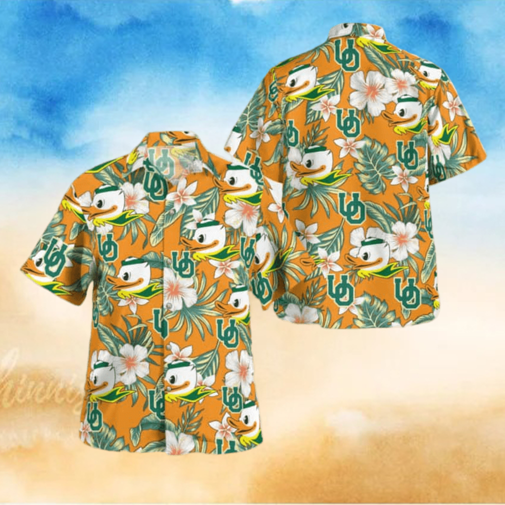 NCAA Oregon Ducks Hawaiian Shirt Summer Aloha Beach Gift For Friend hawaiianshirt - Limotees