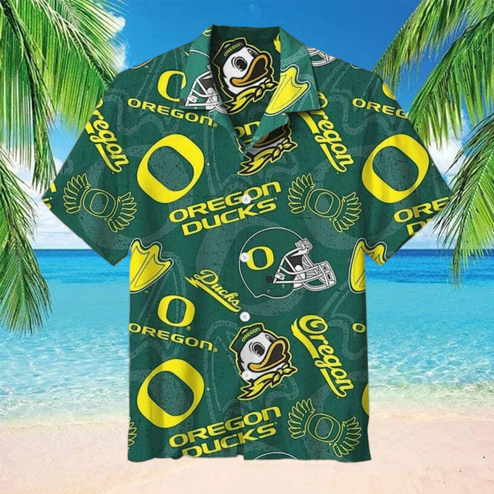 NCAA Oregon Ducks Hawaiian Shirt Summer Beach Gift - Limotees