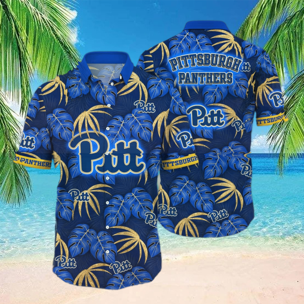 NCAA Pitt Panthers Hawaiian Shirt Palm Leaves Trendy Summer Gift - Limotees