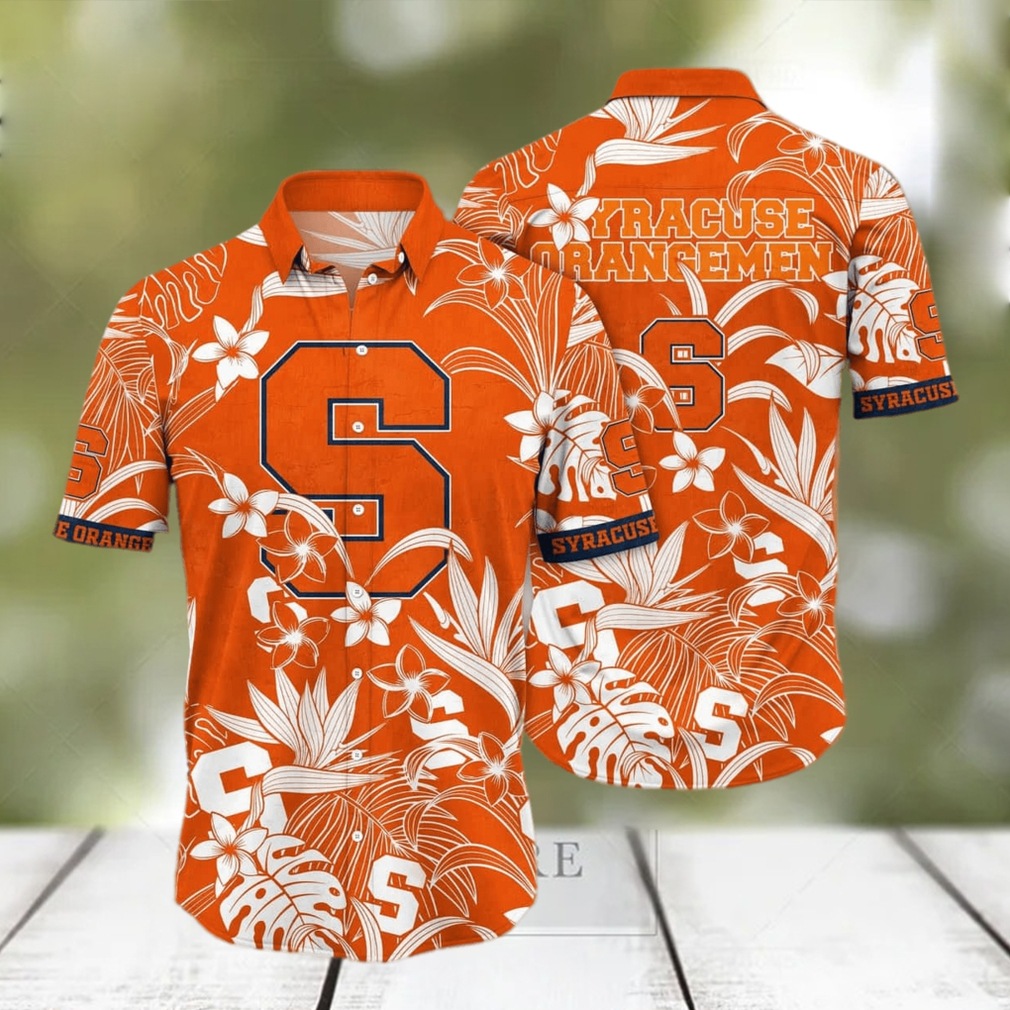 NCAA Syracuse Orange Hawaiian Shirt Beach Gift For Best Friend - Limotees