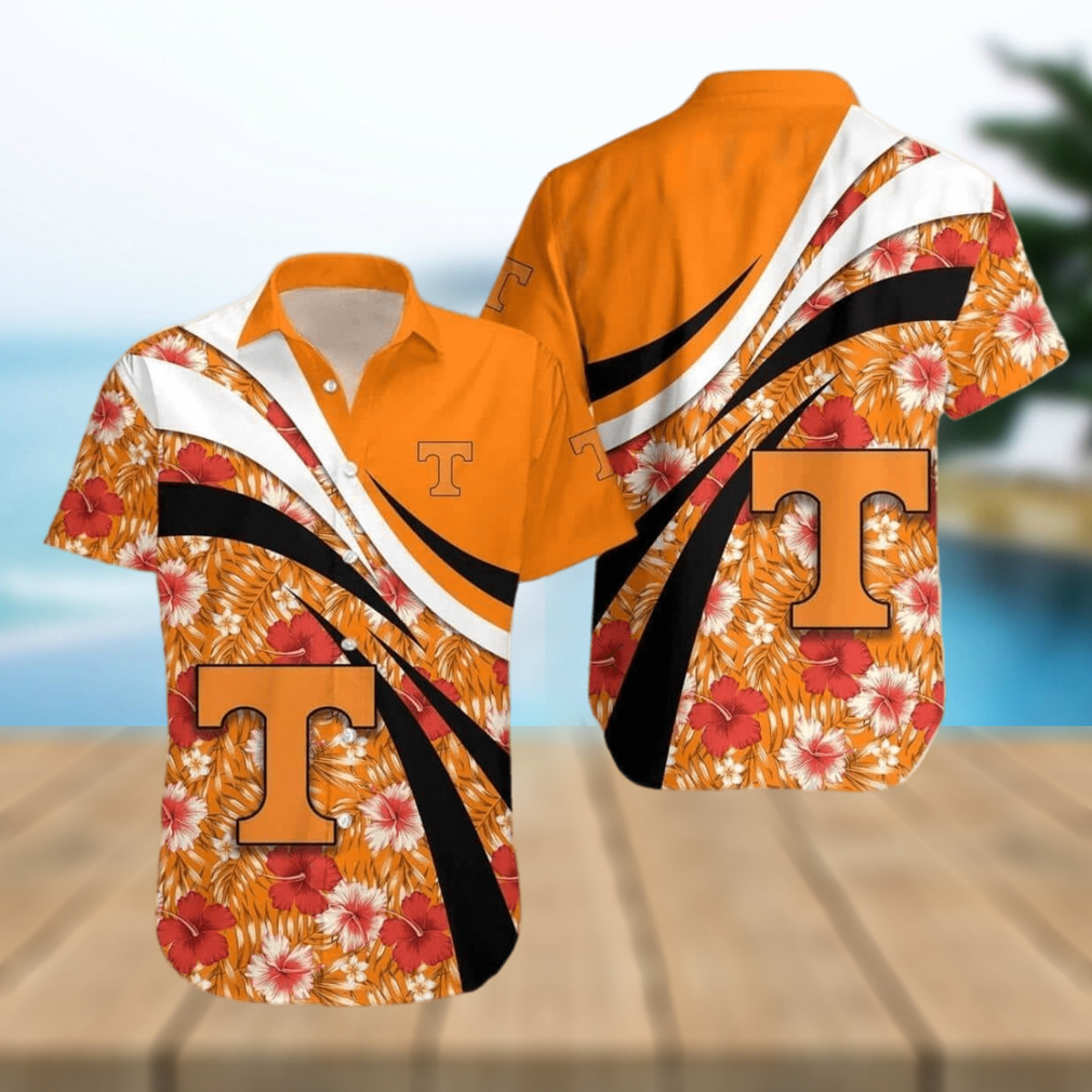 NCAA Tennessee Volunteers Hawaiian Shirt Hibiscus Flowers Summer Aloha - Limotees