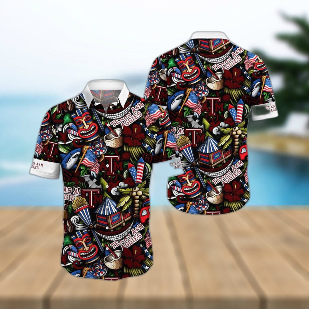 NCAA Texas A&ampM Aggies Flower Hawaii Shirt Summer Vibes For FootBall Fans - Limotees