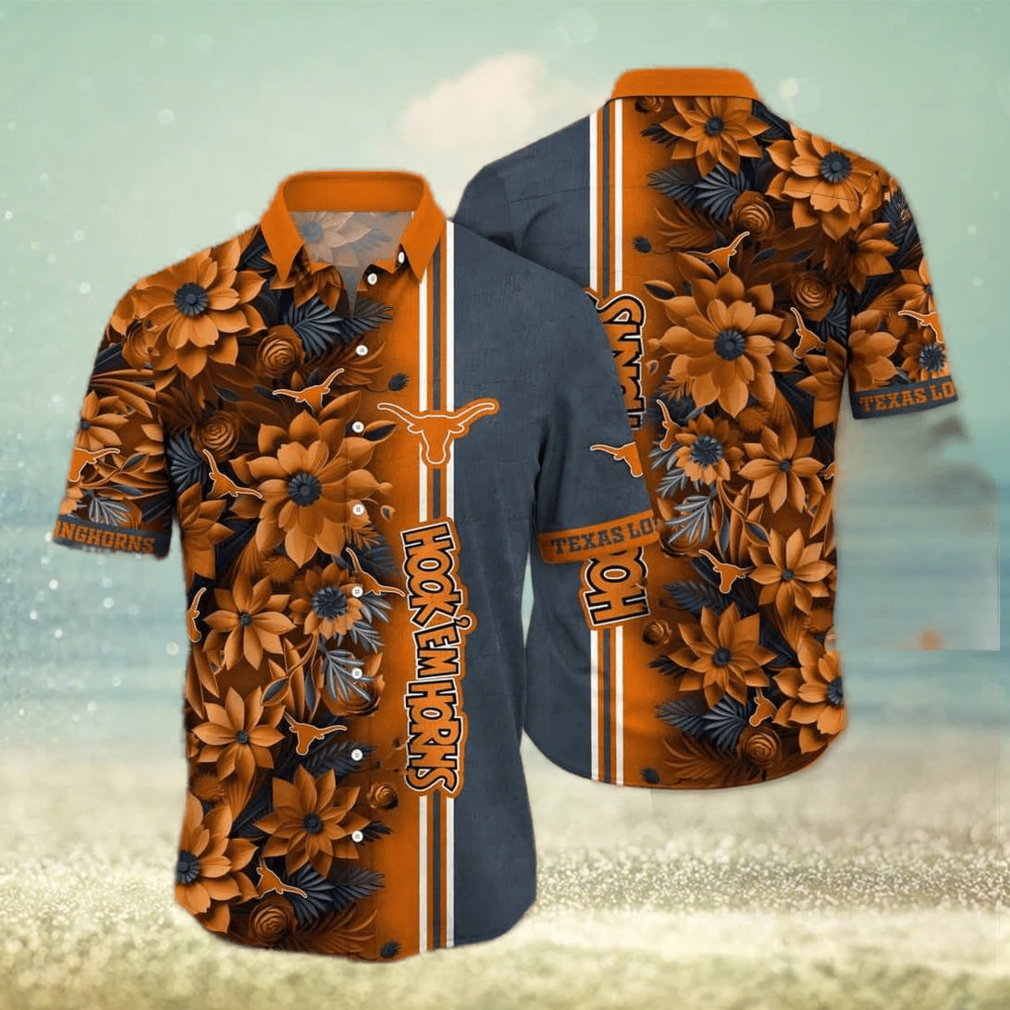 NCAA Texas Longhorns Hawaiian Shirt Aloha Shirt Beach Gift For Men’s - Limotees