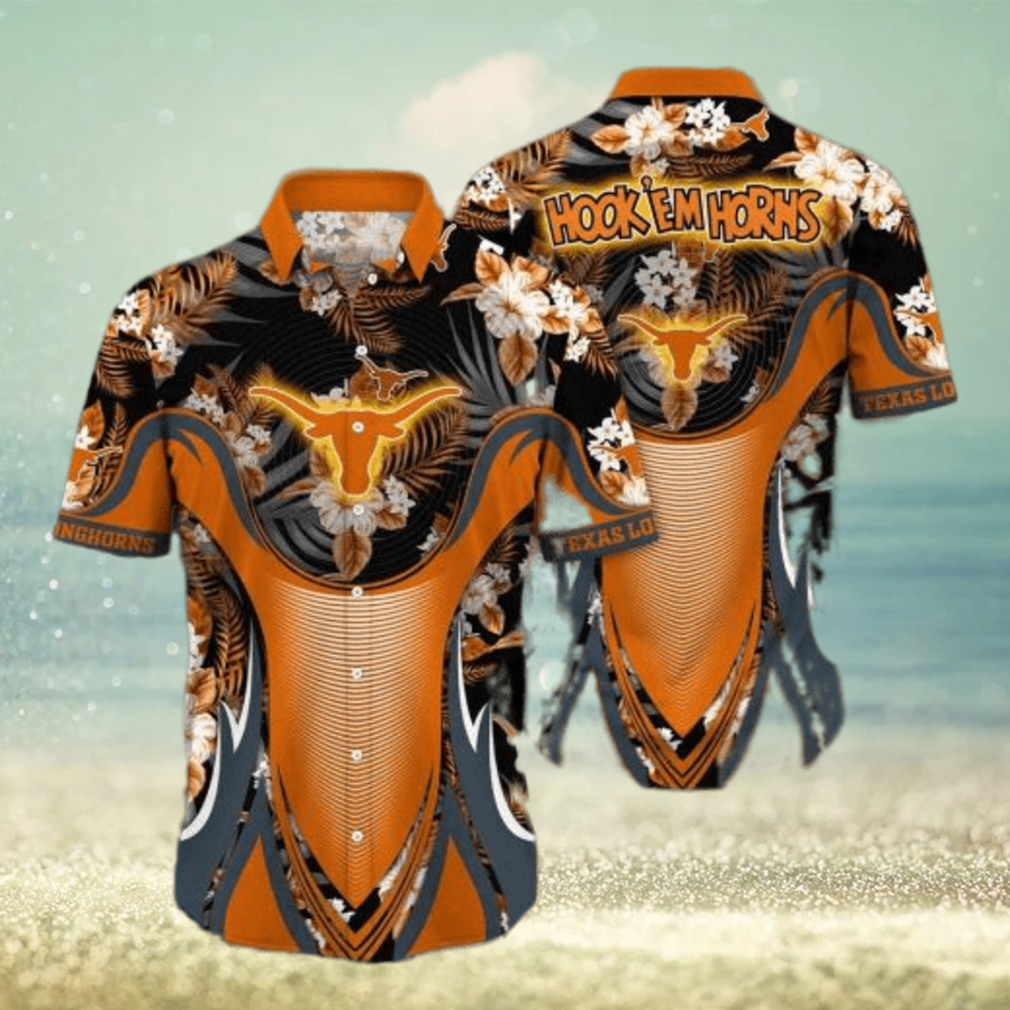 NCAA Texas Longhorns Hawaiian Shirt Aloha Shirt Gift For Beach Vacation - Limotees