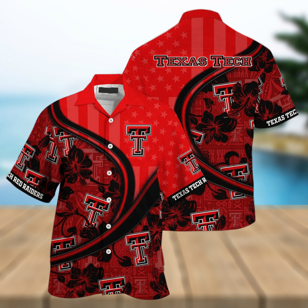 NCAA Texas Tech Red Raiders Hawaiian Shirt Custom Name Summer Gift For Friend - Limotees