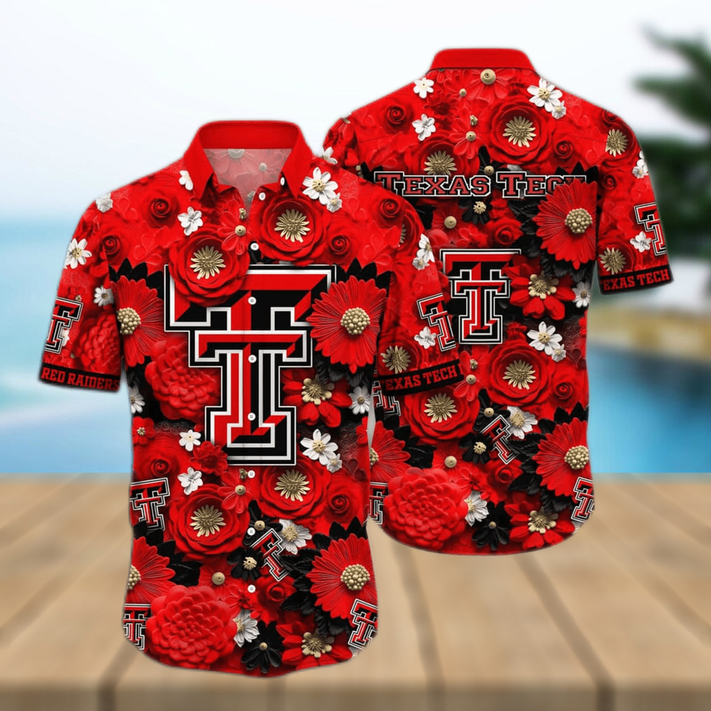 NCAA Texas Tech Red Raiders Hawaiian Shirt Summer Beach Gift - Limotees