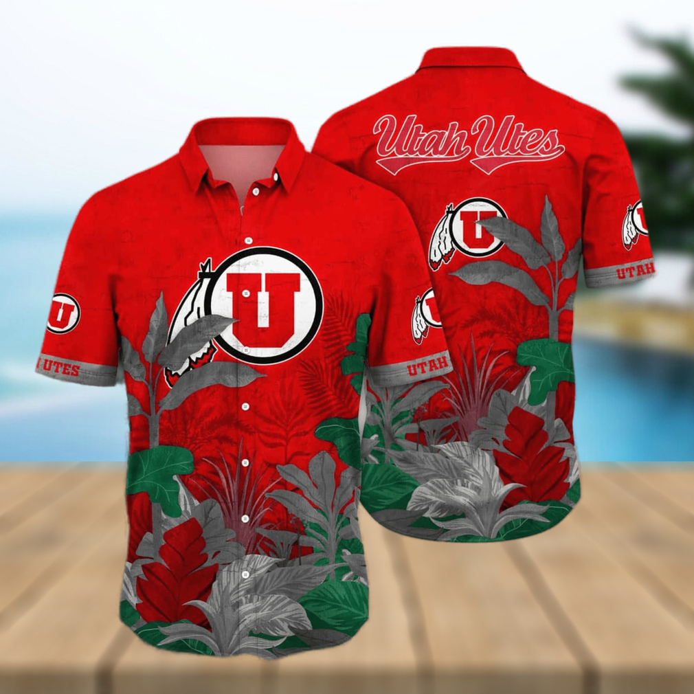 NCAA Utah Utes Hawaiian Shirt Beach Gift For Friend - Limotees