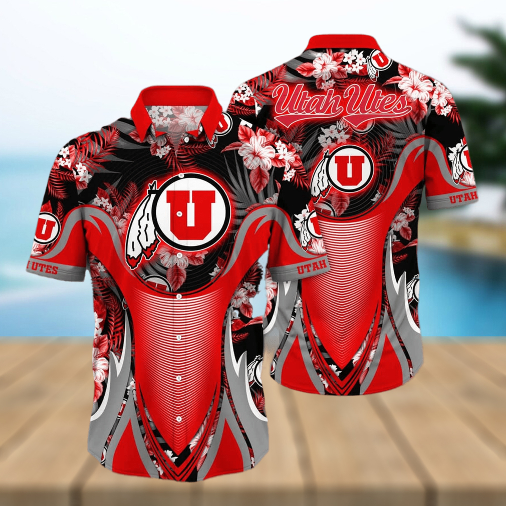 NCAA Utah Utes Hawaiian Shirt Gift For Beach Vacation - Limotees