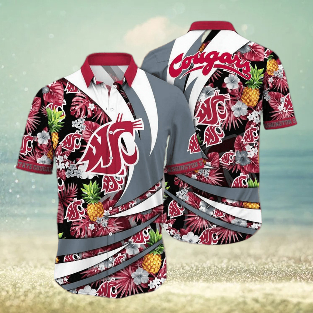 NCAA Washington State Cougars Hawaiian Shirt Aloha Shirt Summer Aloha - Limotees