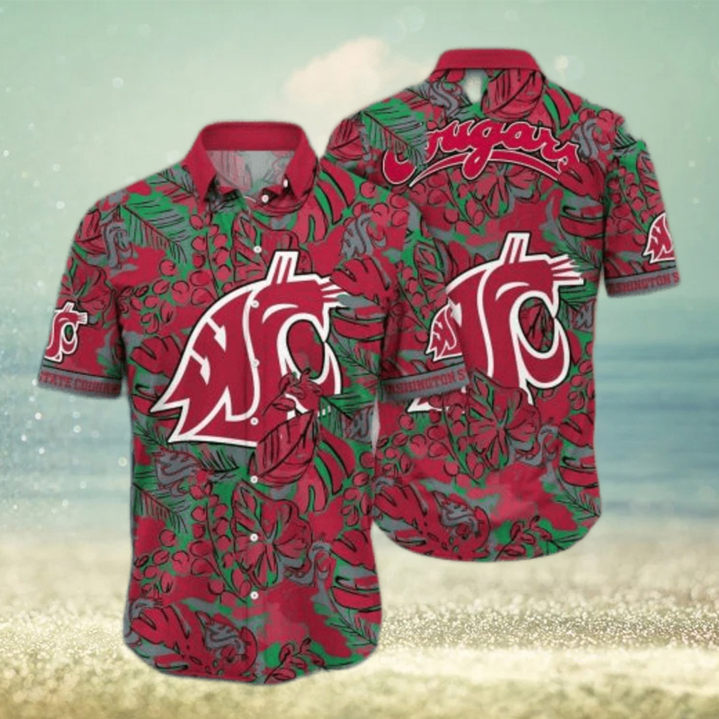 NCAA Washington State Cougars Hawaiian Shirt Aloha Shirt Summer Gift For ideas - Limotees