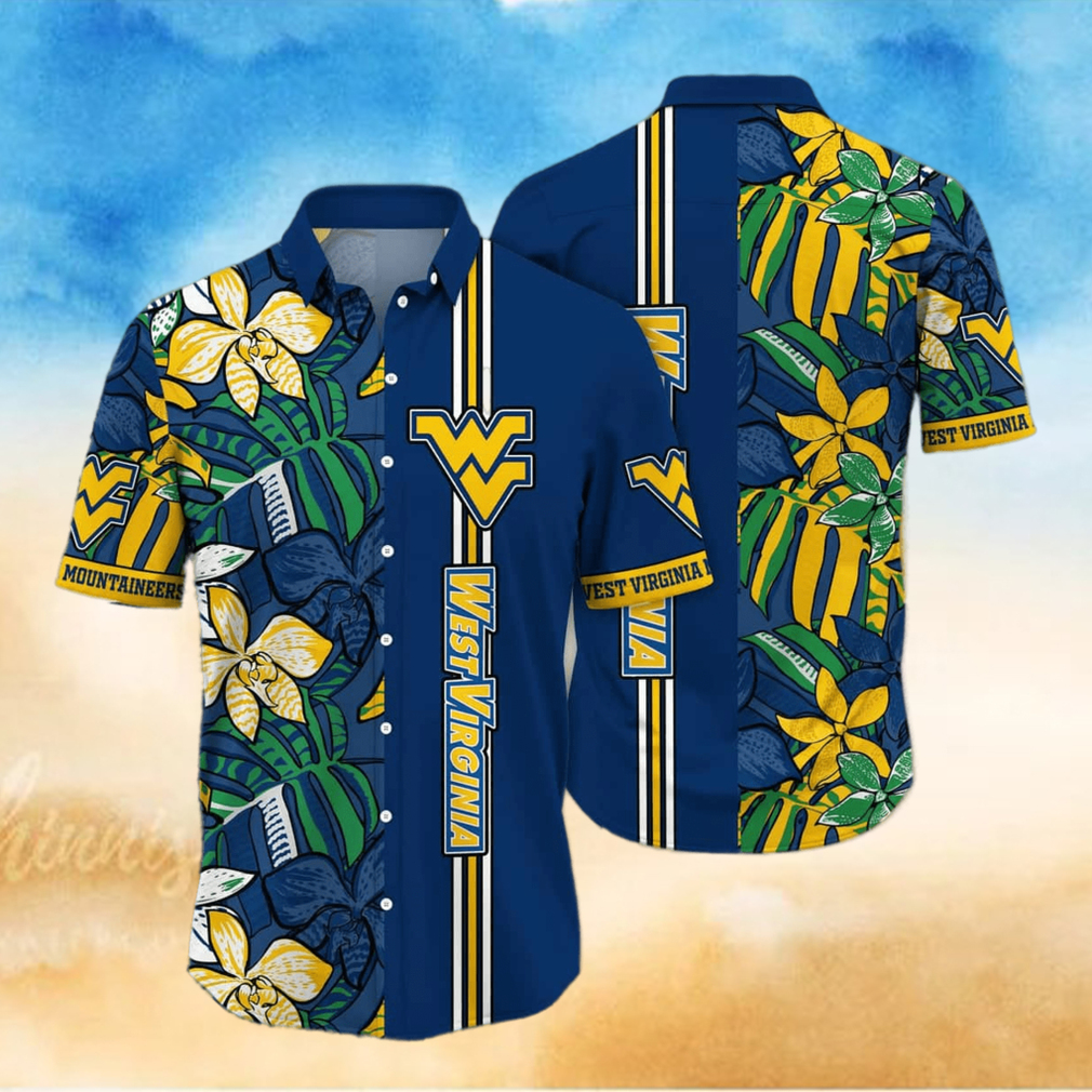 NCAA West Virginia Mountaineers WVU Hawaiian Shirt Beach Gift For Friend - Limotees