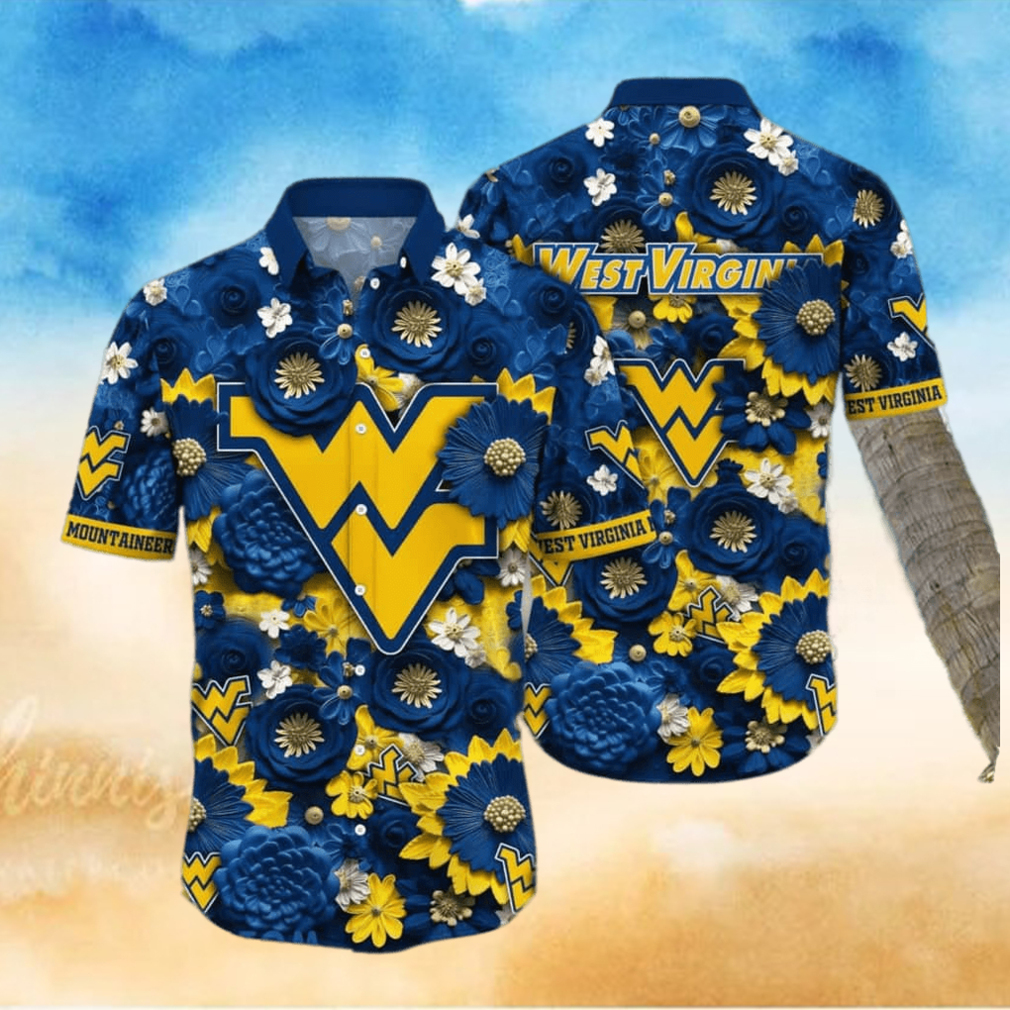 NCAA West Virginia Mountaineers WVU Hawaiian Shirt Beach Vacation Gift - Limotees