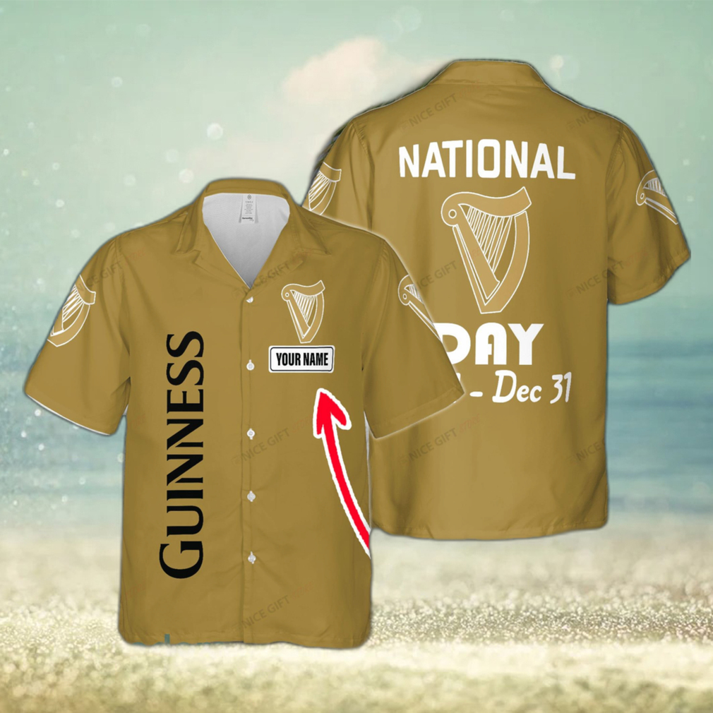 National Guinness Cruise Custom Name Hawaiian Shirt Love Beer Gift - Limotees