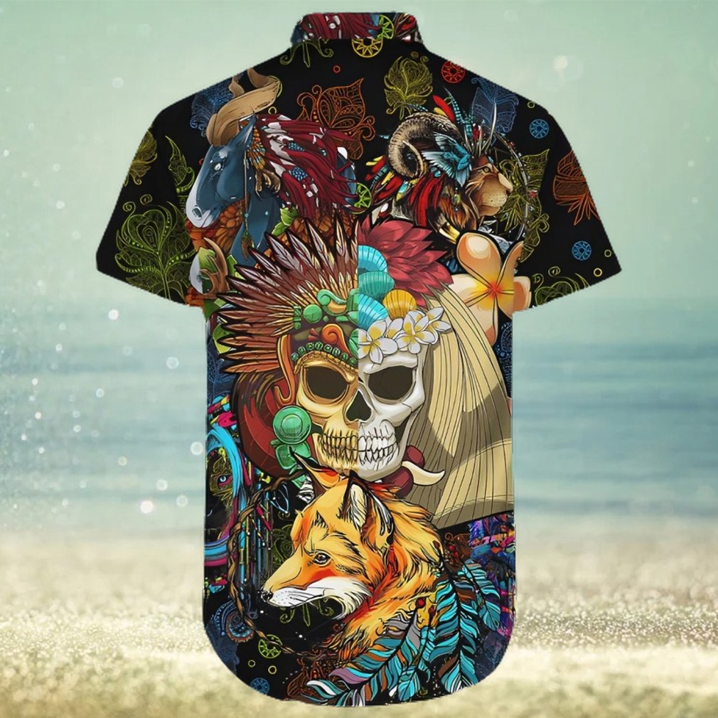 Native American Style Shirts Native American Wildlife Animals Combo Hawaiian Shirt - Limotees