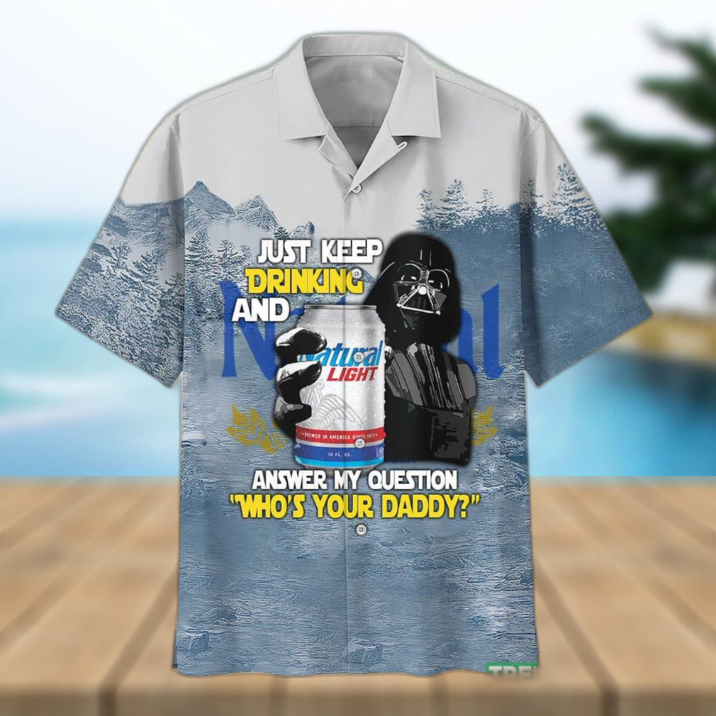 Natural Light Just Keep Drinking Father’s Day Hawaii Shirt Gift For Men And Women - Limotees