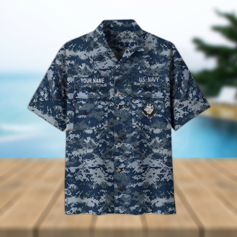 Navy Custom Name US Veteran Hawaii Shirt Gift For Men And Women - Limotees