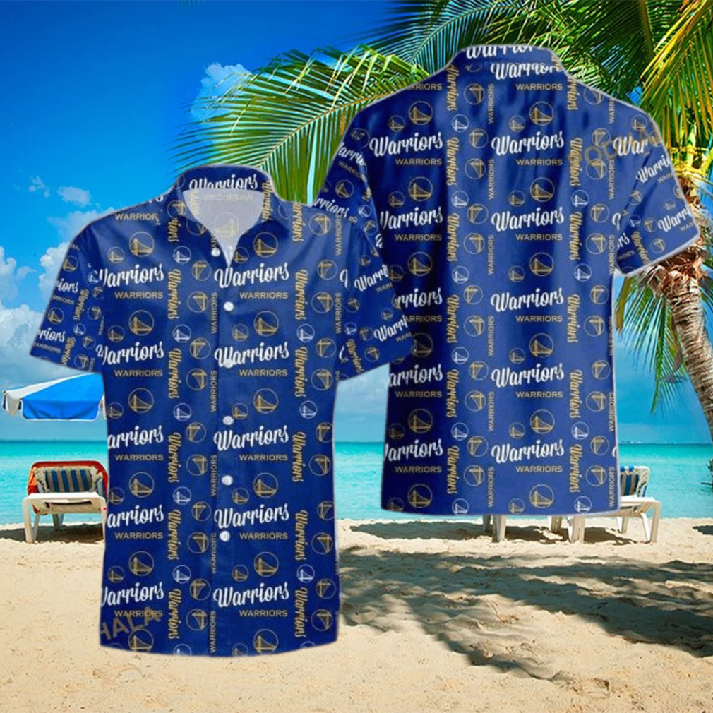 Navy Golden State Warriors Funny Hawaiian Shirt - Limotees