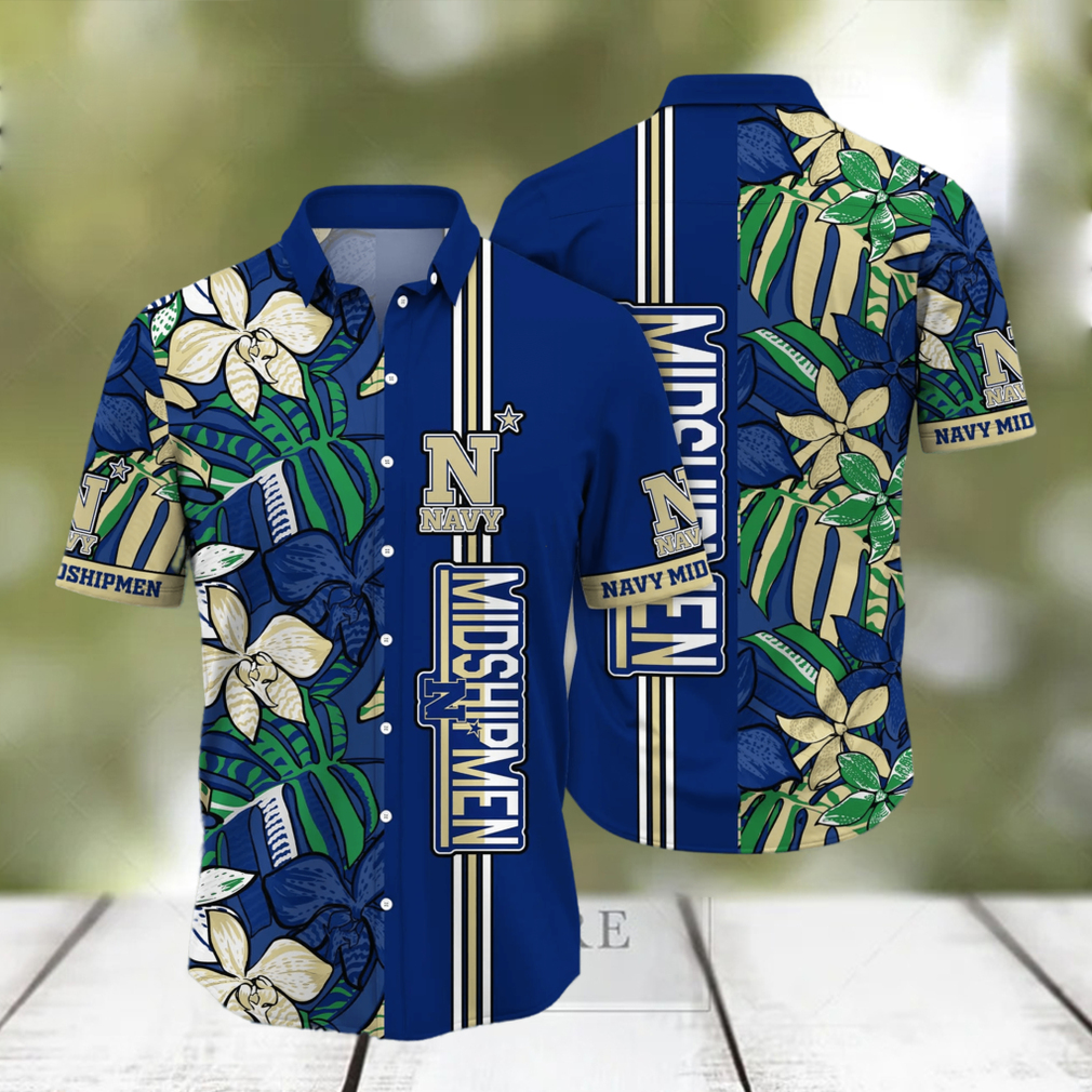 Navy Midshipmen NCAA Hawaiian Shirt Summer Fruits Aloha Shirt - Limotees