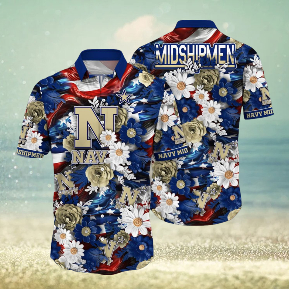 Navy Midshipmen NCAA3 Hawaii Shirt Independence Day - Limotees