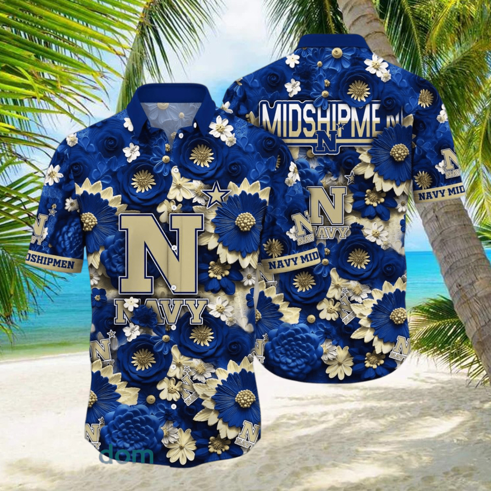 Navy Midshipmen NCAA3 Hawaiian Shirt For Men And Women Fans hawaiian shirt - Limotees