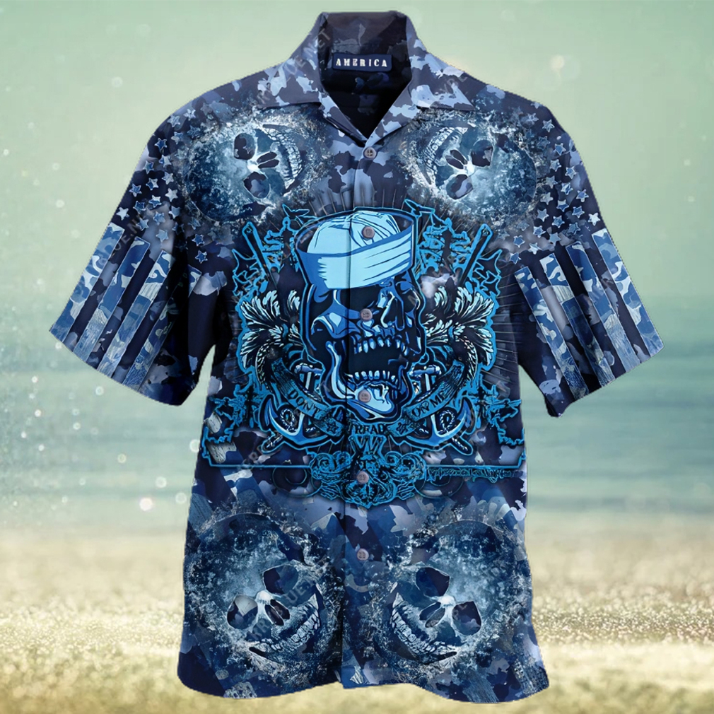 Navy Skull Hawaiian Shirt - Limotees