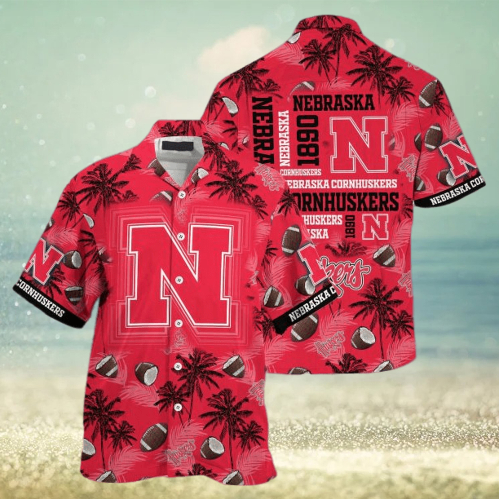 Nebraska Cornhuskers Coconut Red Hawaiian Shirt - Limotees