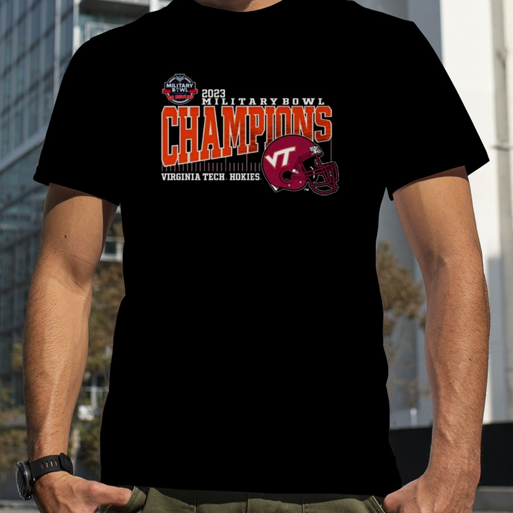 2023 Military Bowl Champions Virginia Tech Hokies T-shirt