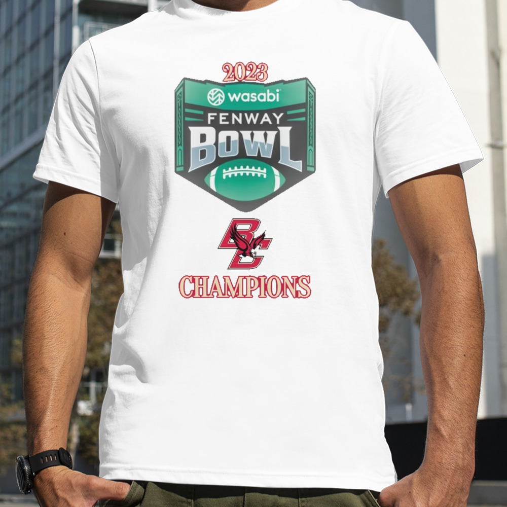 Boston College Eagles Football 2023 Wasabi Fenway Bowl Champions Shirt